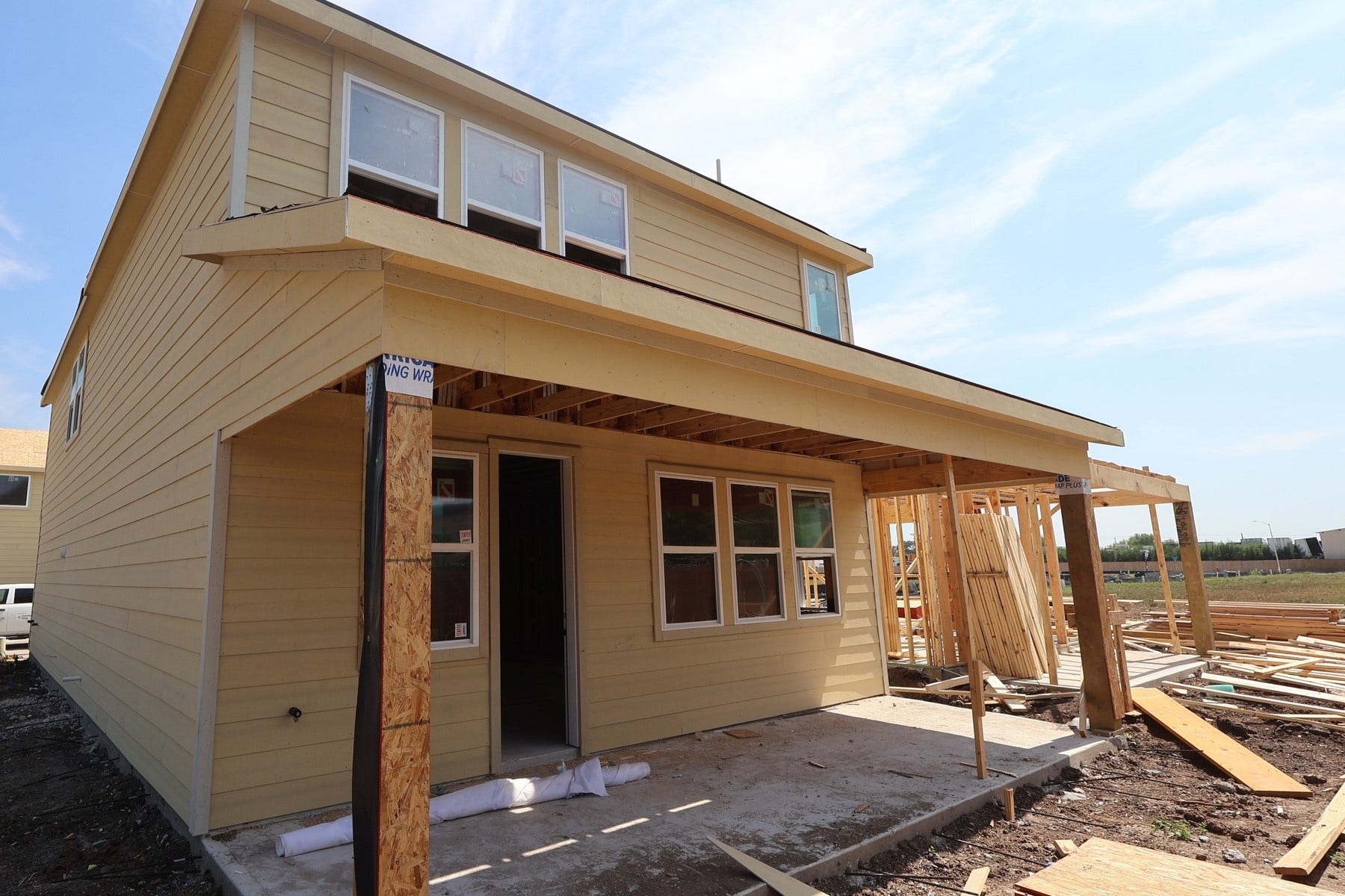 13314 Leon Hollow Lane, Houston, TX 77048 Backyard with covered patio - still under construction!