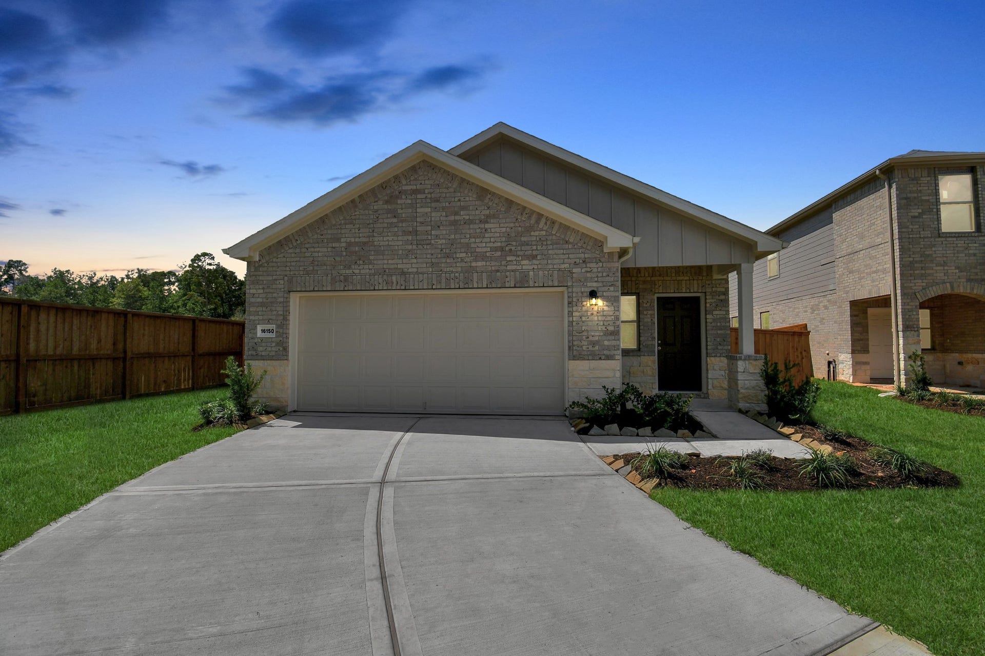 16150 Elbridge Court, Conroe, TX 77302 In summary, this beautiful brand new home on a premium cul-de-sac lot offers a perfect blend of modern living, elegant design, and ample outdoor space. It's a place where comfort and the joy of leasing a home come together harmoniously.