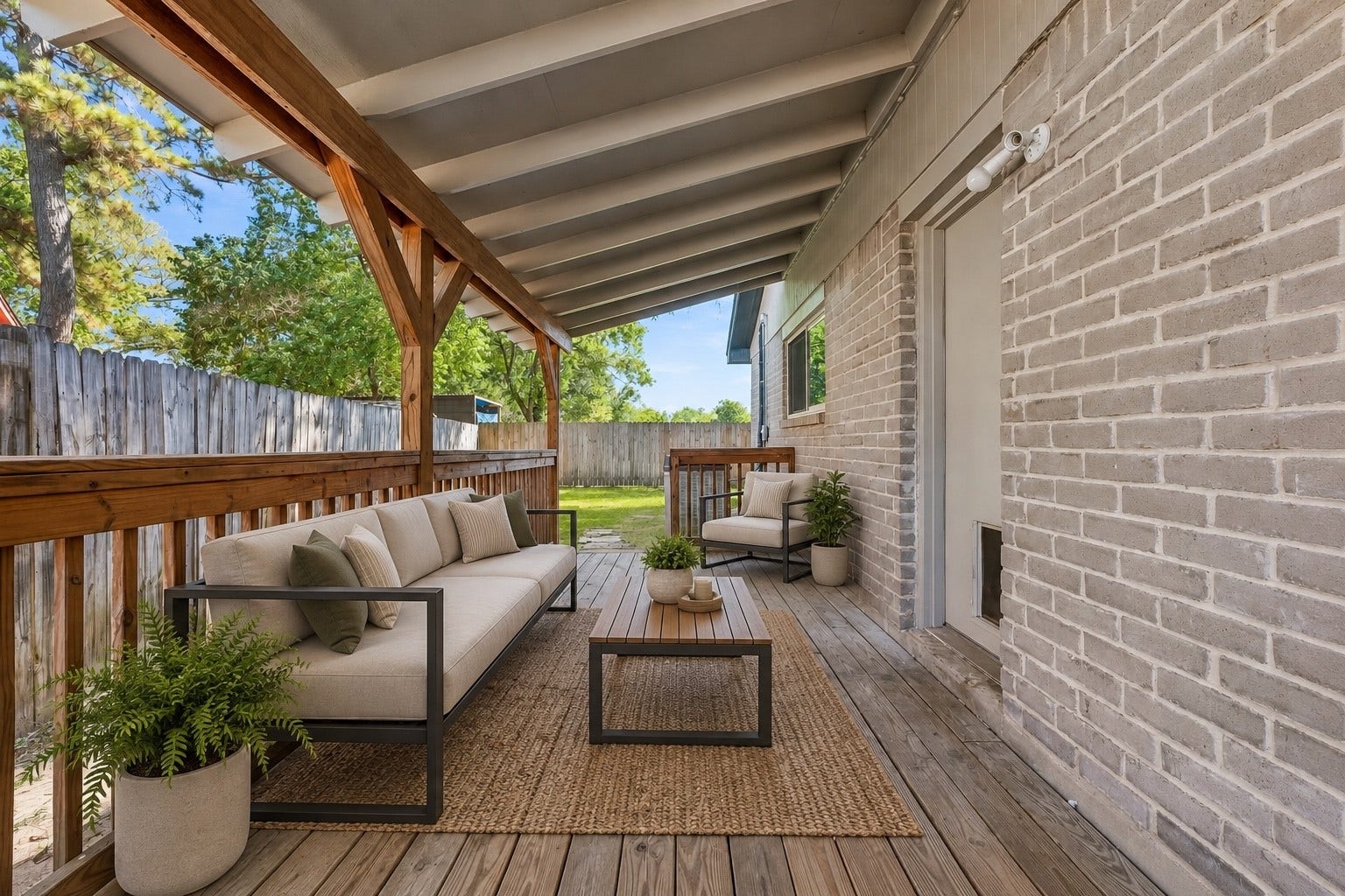 5906 Flower Gate Drive, Spring, TX 77373 Covered patio
