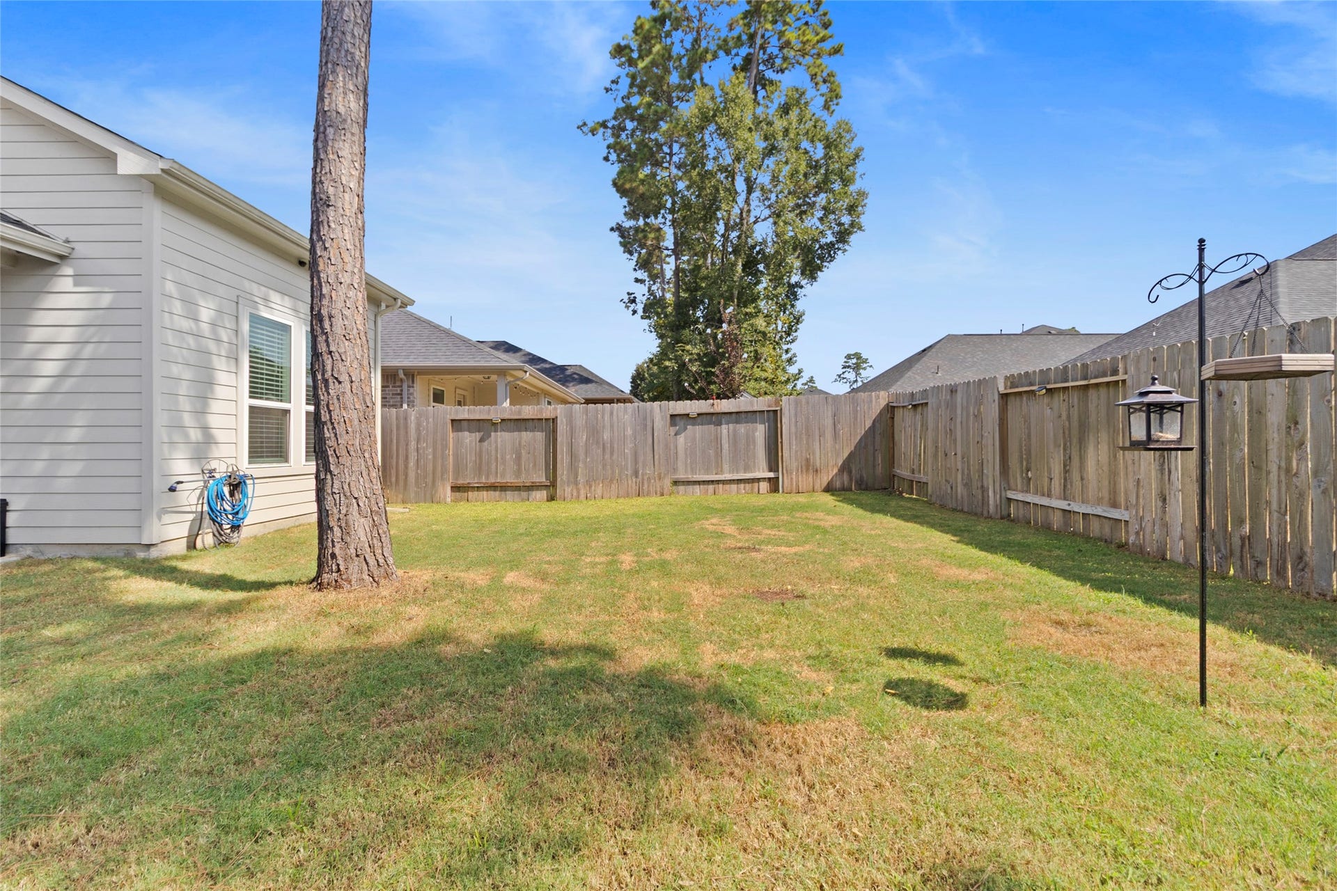 Your fenced backyard gives you room for pets, playtime, gardening, or simply enjoying a little fresh air at home.