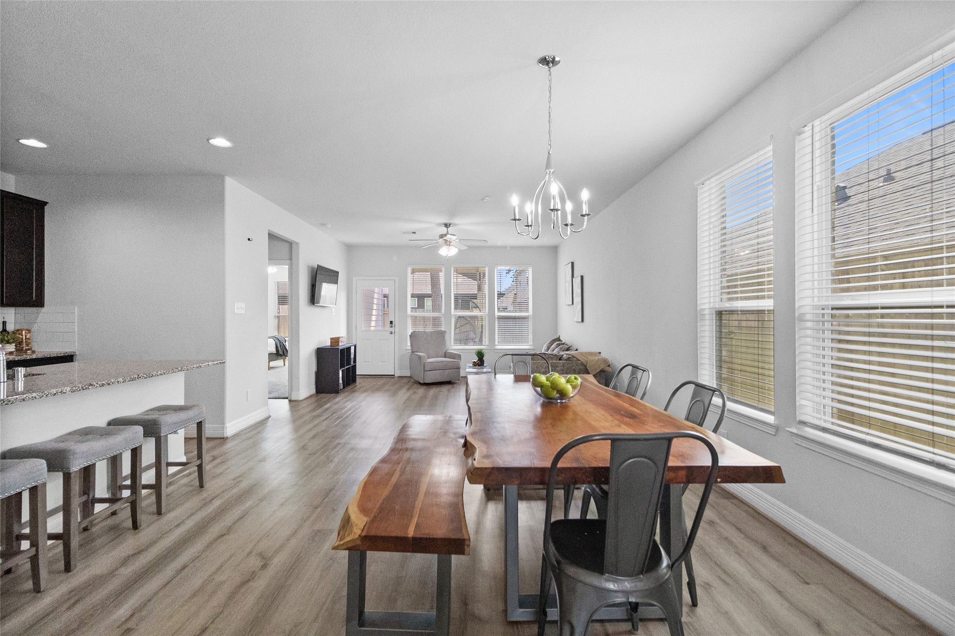 Everyday life flows naturally through your open living and dining space, giving you plenty of room to gather, dine, and unwind together.