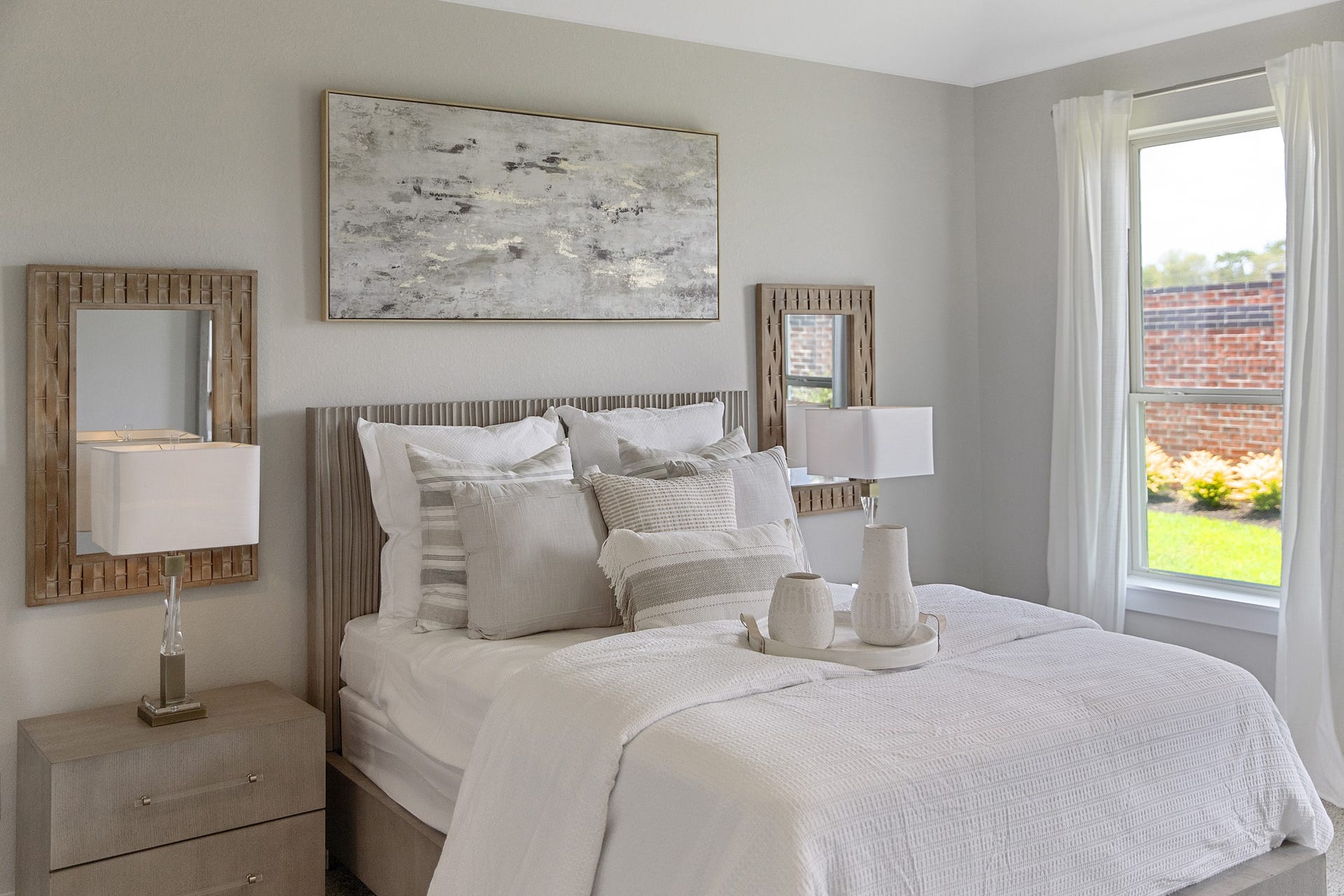 22122 Cortona Creek Lane, Hockley, TX 77447 Generously sized secondary bedrooms featuring spacious closets, soft and inviting carpeting underfoot, large windows allowing plenty of natural light, and the added touch of privacy blinds for your personal retreat.