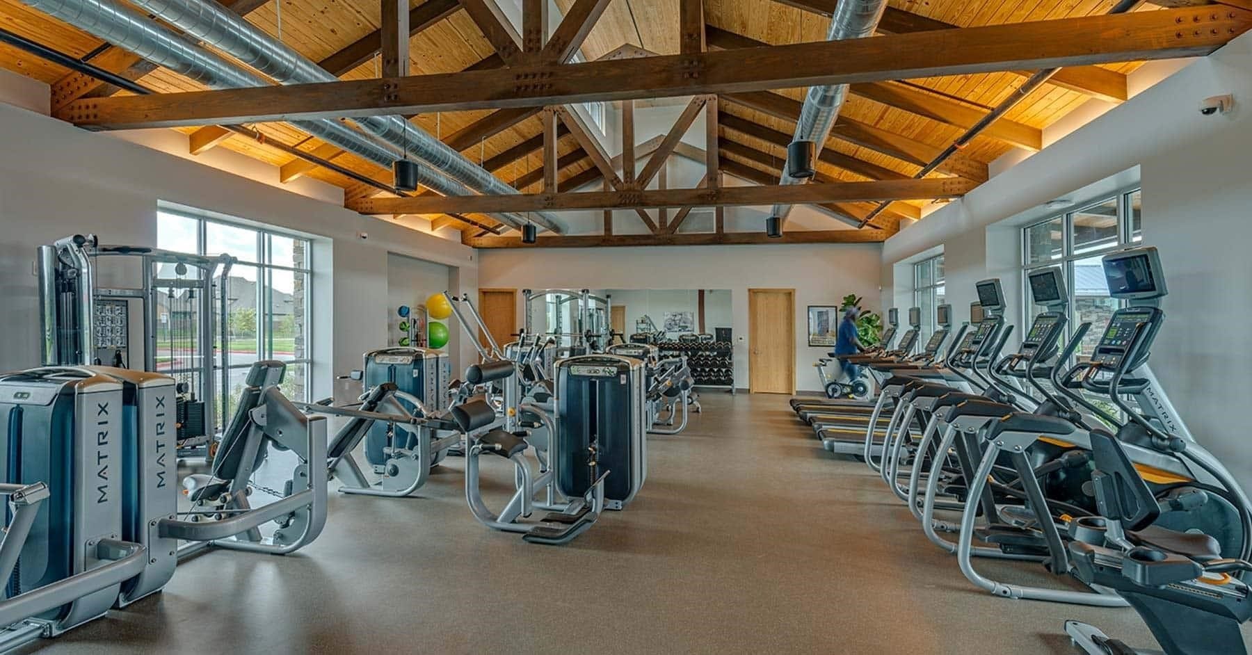 2418 Green Kale Drive, Richmond, TX 77406 Stay active in the state-of-the-art community fitness center, featuring top-of-the-line equipment in a stunning, light-filled space.