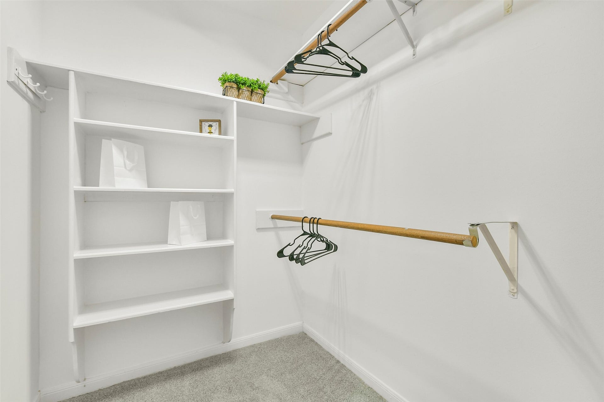 The primary bedroom offers separate double closets to enjoy...