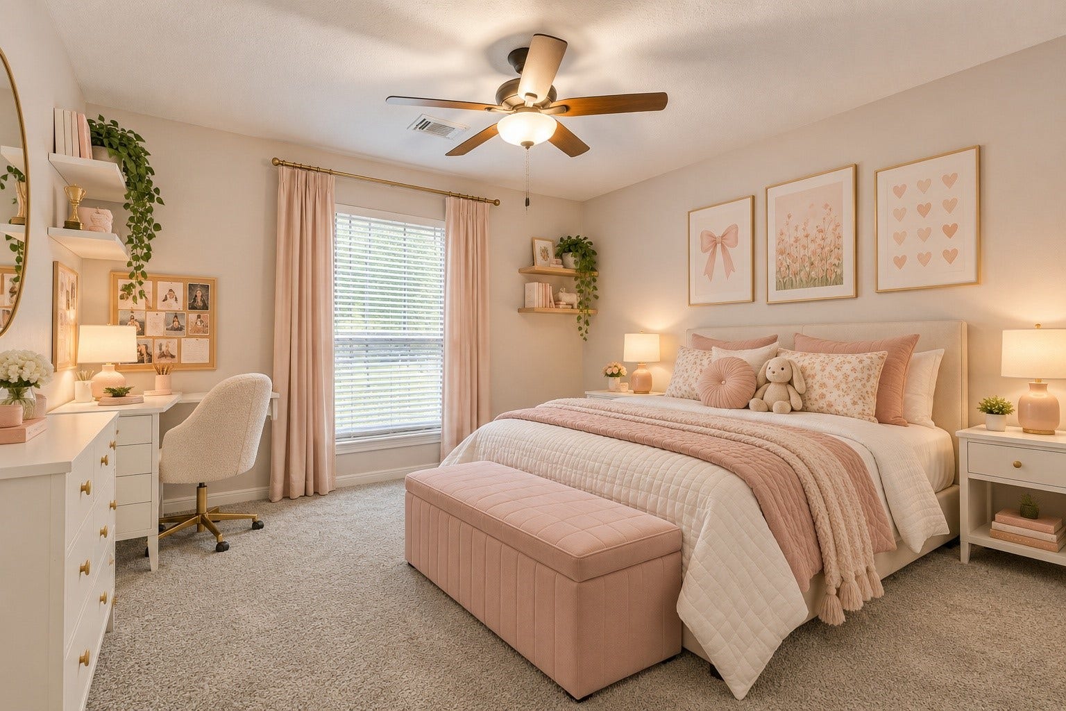 Another one of the secondary bedrooms.... decorate as you wish! Virtually staged.