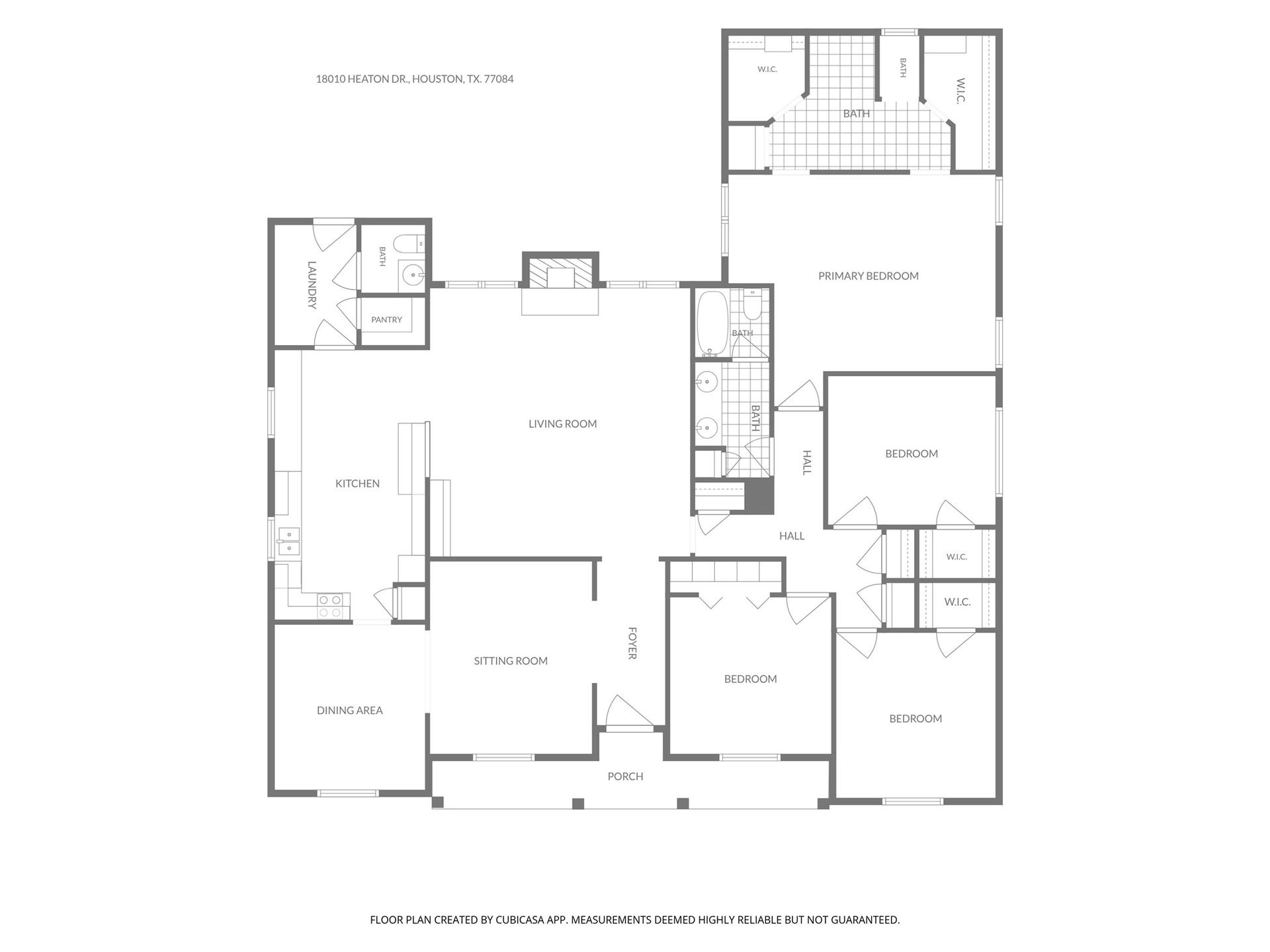 Floorplan... 
18010 Heaton Dr. 
Houston, Tx. 77084