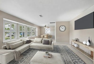 Living Room Virtually Staged