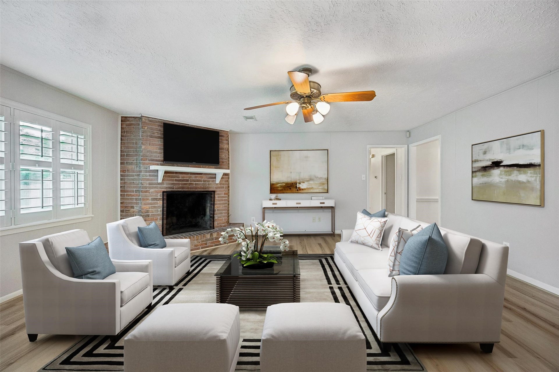 Living Room Virtually Staged