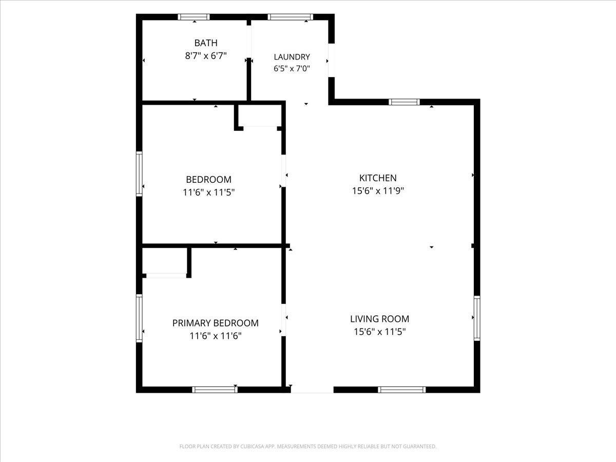 4201 Avenue R, Galveston, TX 77550 Floor plan showing the homes efficient single-story layout.