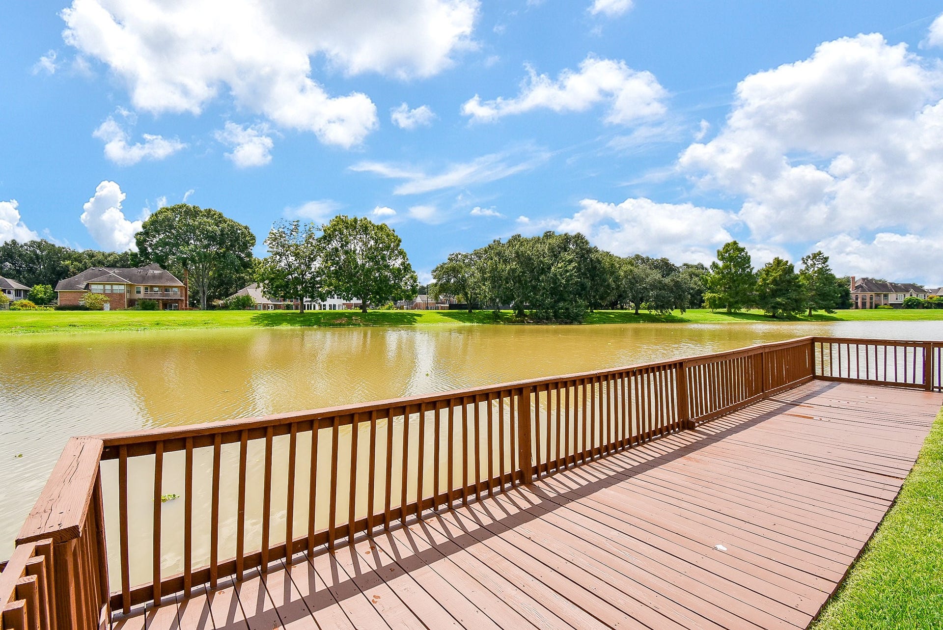 1231 Creekford Circle, Sugar Land, TX 77478 Backyard Waterfront features New Deck