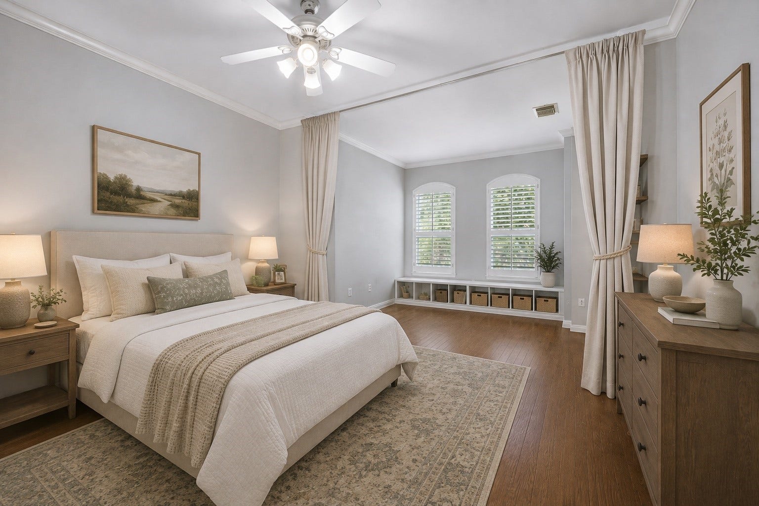 811 W Heights Hollow Lane, Houston, TX 77007 Virtually staged and updated flooring.