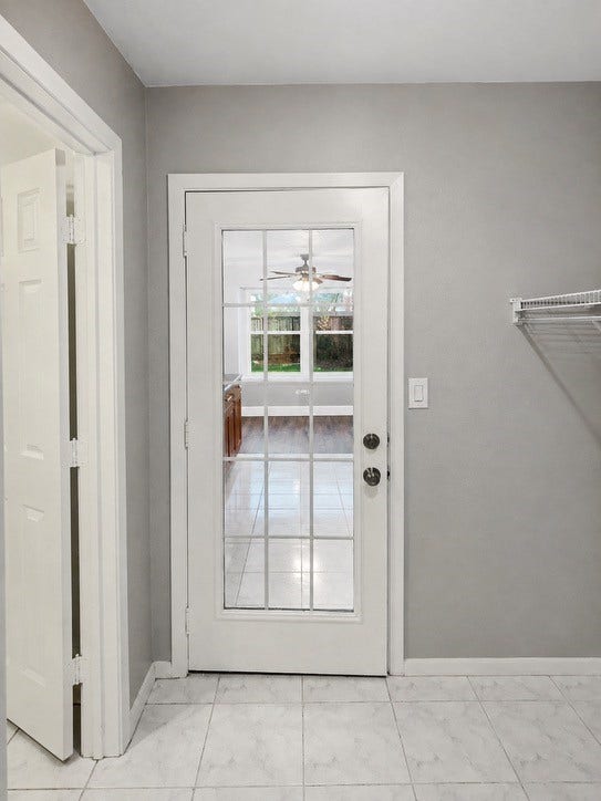 4522 Rosegate Drive, Spring, TX 77373 Laundry room door to kitchen and pantry