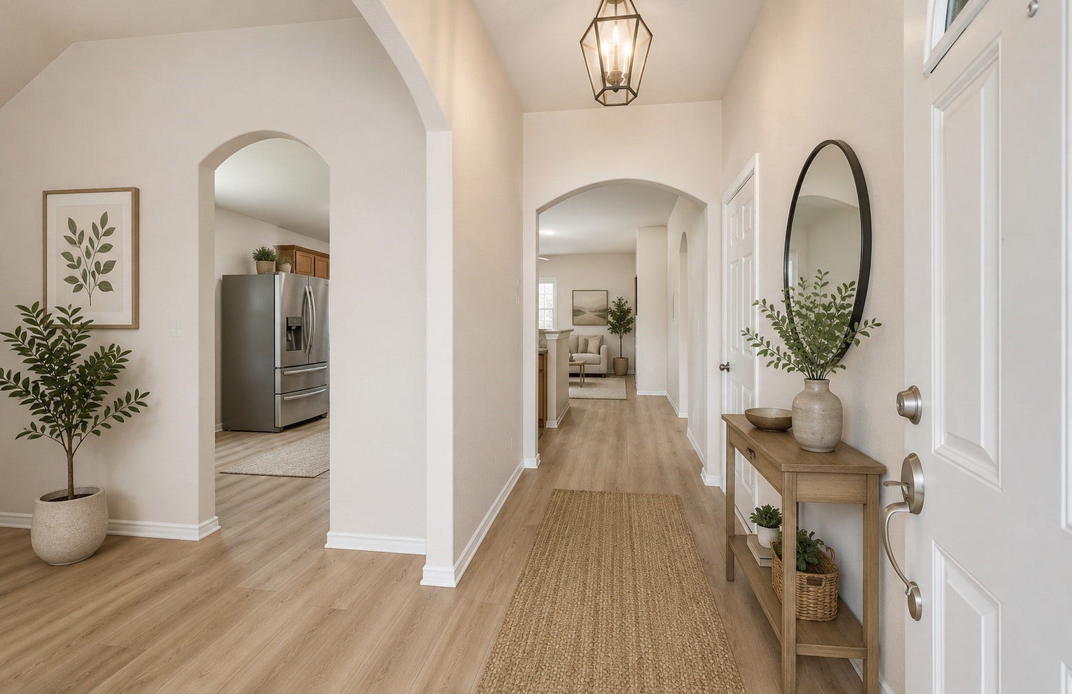 8402 Coleus Lane, Baytown, TX 77521 Virtually staged- showing the potential upgraded flooring!