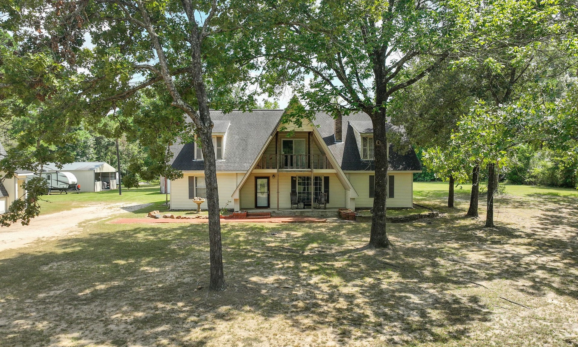 Welcome Home to 25139 Weeren Road, Montgomery, TX 77316. Magnolia ISD  Two Homes  5 Acres  No HOA! Live and work all from one property. The second home offers excellent potential for rental income, multigenerational living, a private office, or guest accommodations.