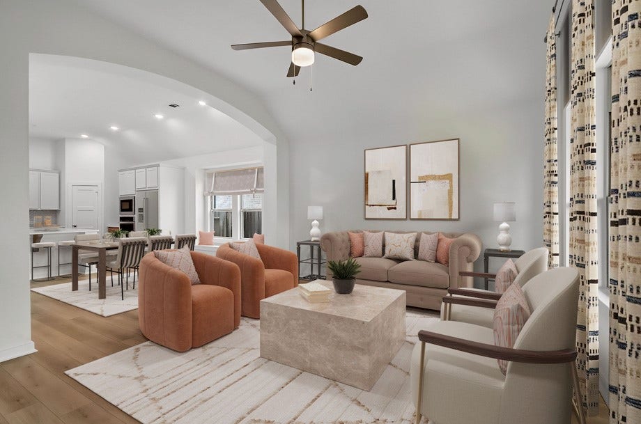 Living Room - Virtually Staged