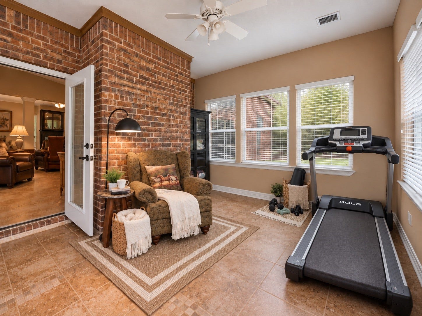 21015 Angus Drive, Cleveland, TX 77328 virtual staging of the sunroom