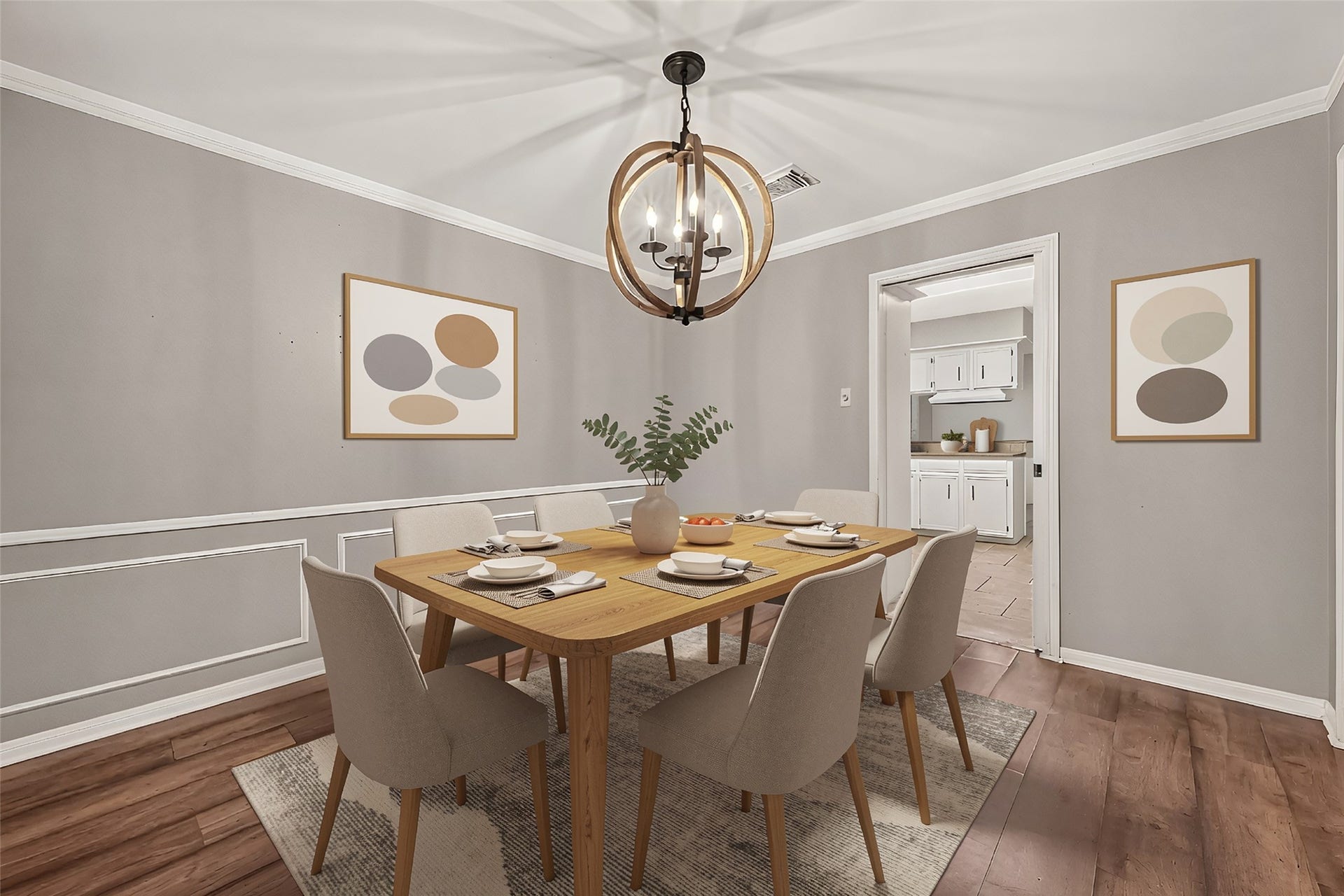 5410 Boyce Springs Drive, Houston, TX 77066 Dining Room- Virtually staged