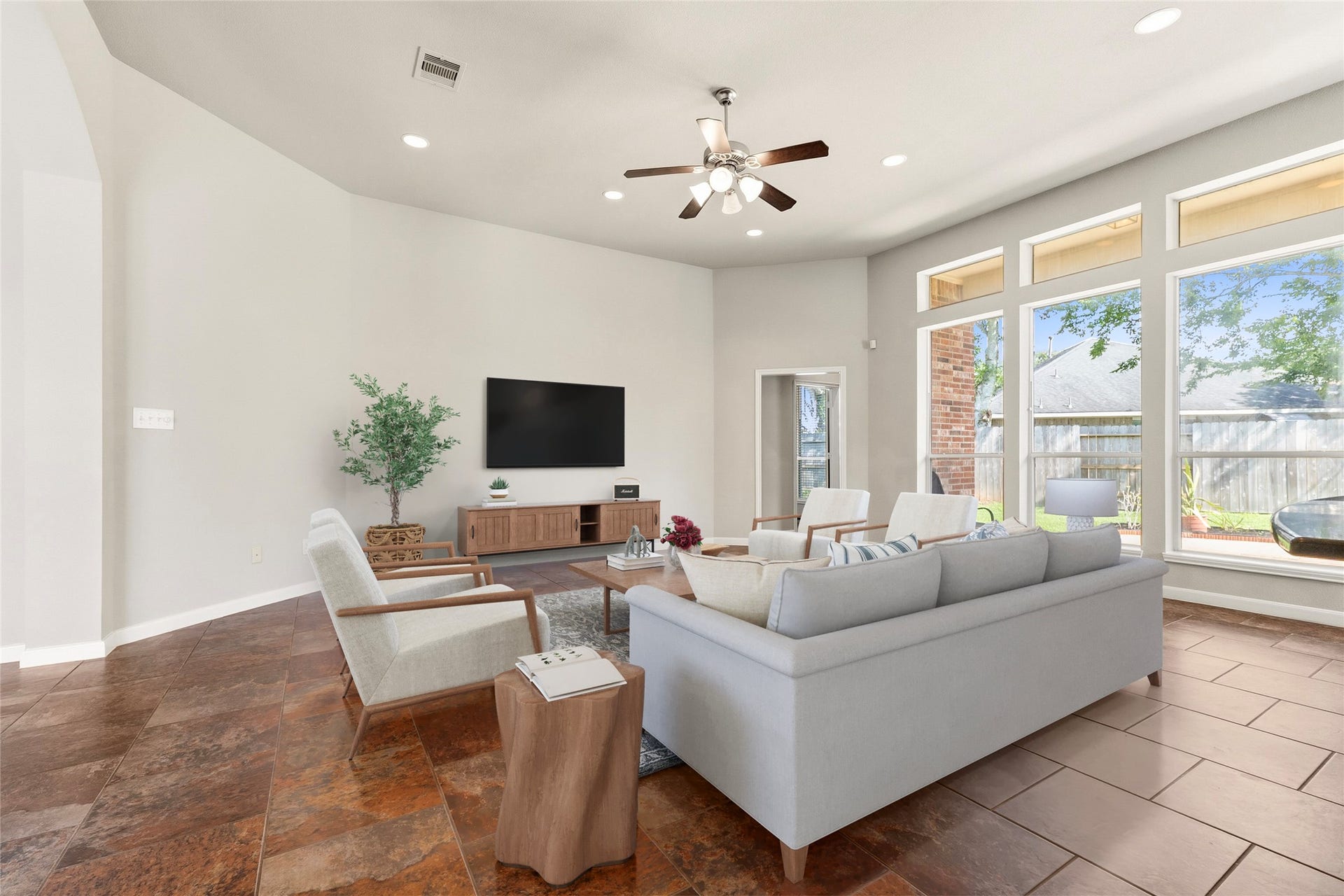 Virtual Staged living room