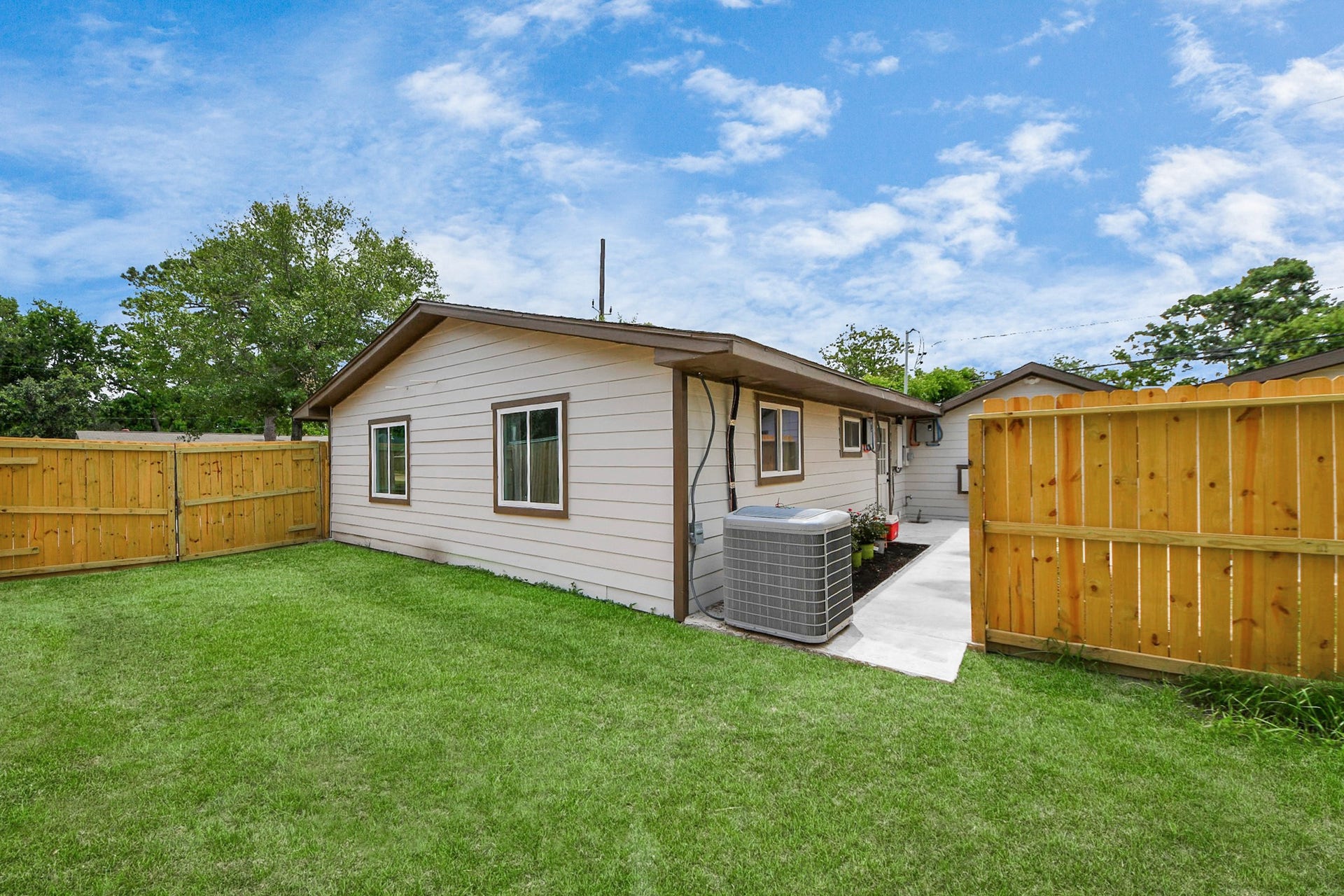 Unit A backyard