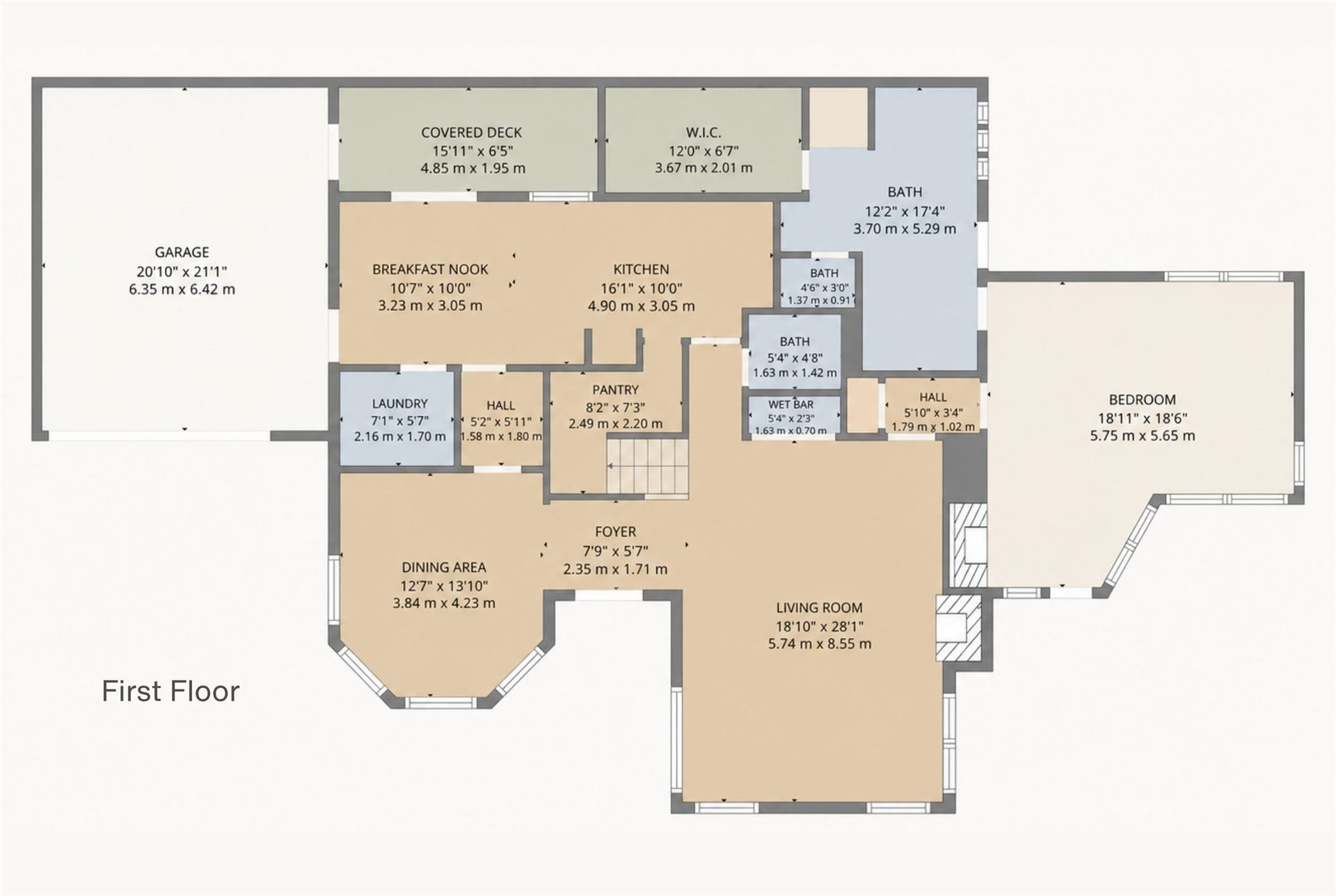 12219 Ravenmoor Drive, Houston, TX 77077 Floor Plan - First Floor