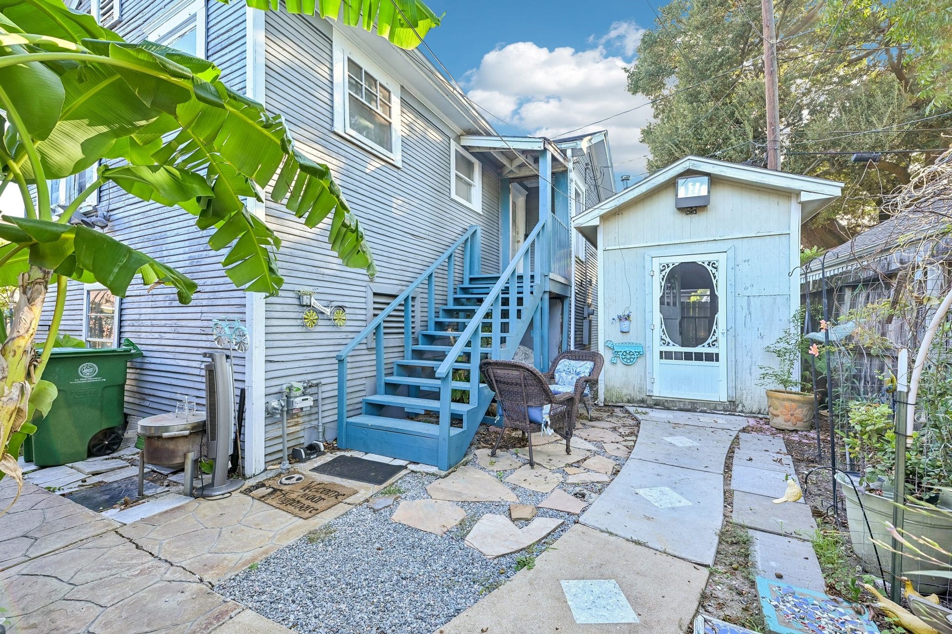1466 Lawson Street, Houston, TX 77023 Entrance to Garage Apartment and Potting Shed