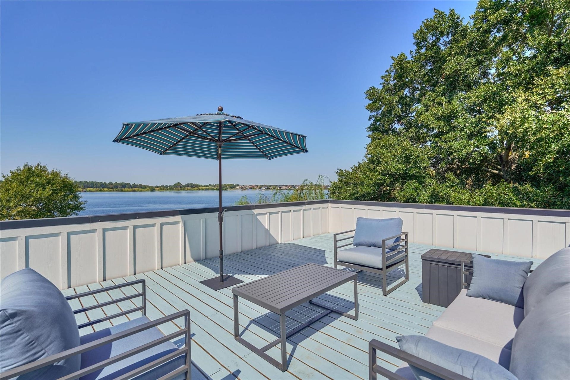 9228 Lake Conroe Drive, Conroe, TX 77304 41 The roof deck is truly a standout feature of this home offering panoramic, unobstructed views of the lake--an incredible spot to take in the scenery and enjoy the outdoors.