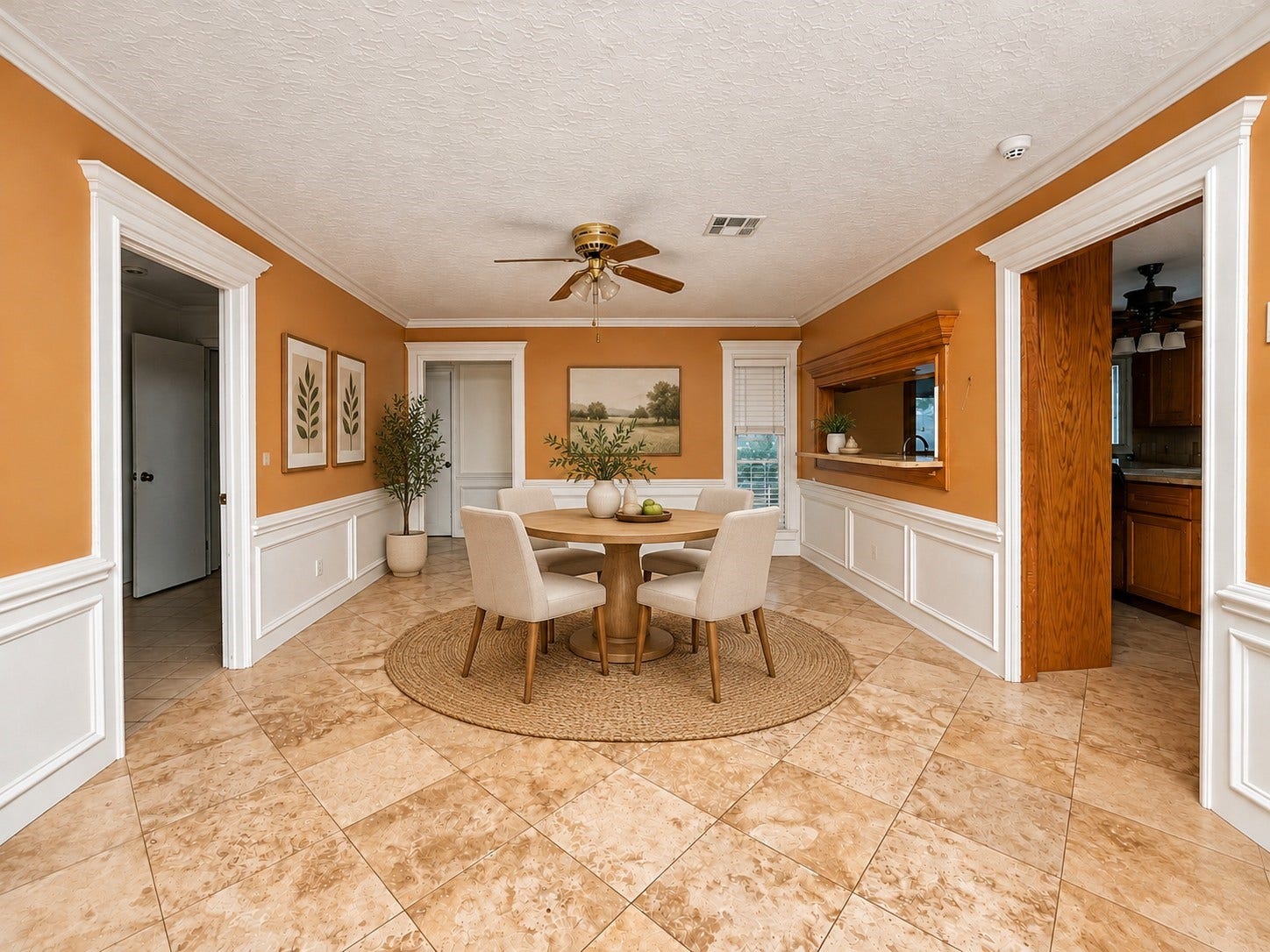 Breakfast area - Virtually Staged