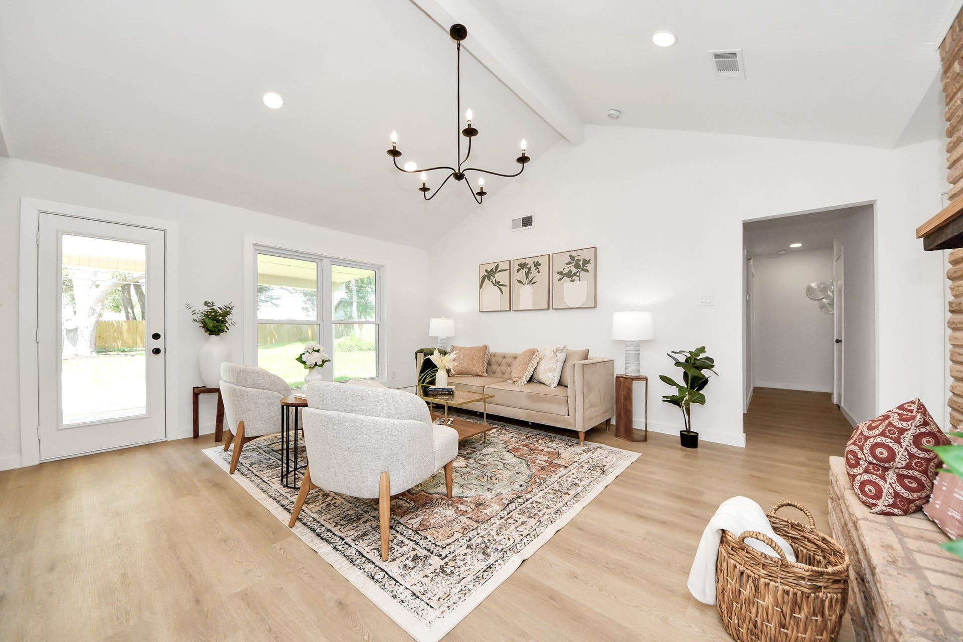 5946 Willowbend Boulevard, Houston, TX 77096 Beautiful open living space with oversized windows, high ceilings, and ideal layout for entertaining and everyday living.