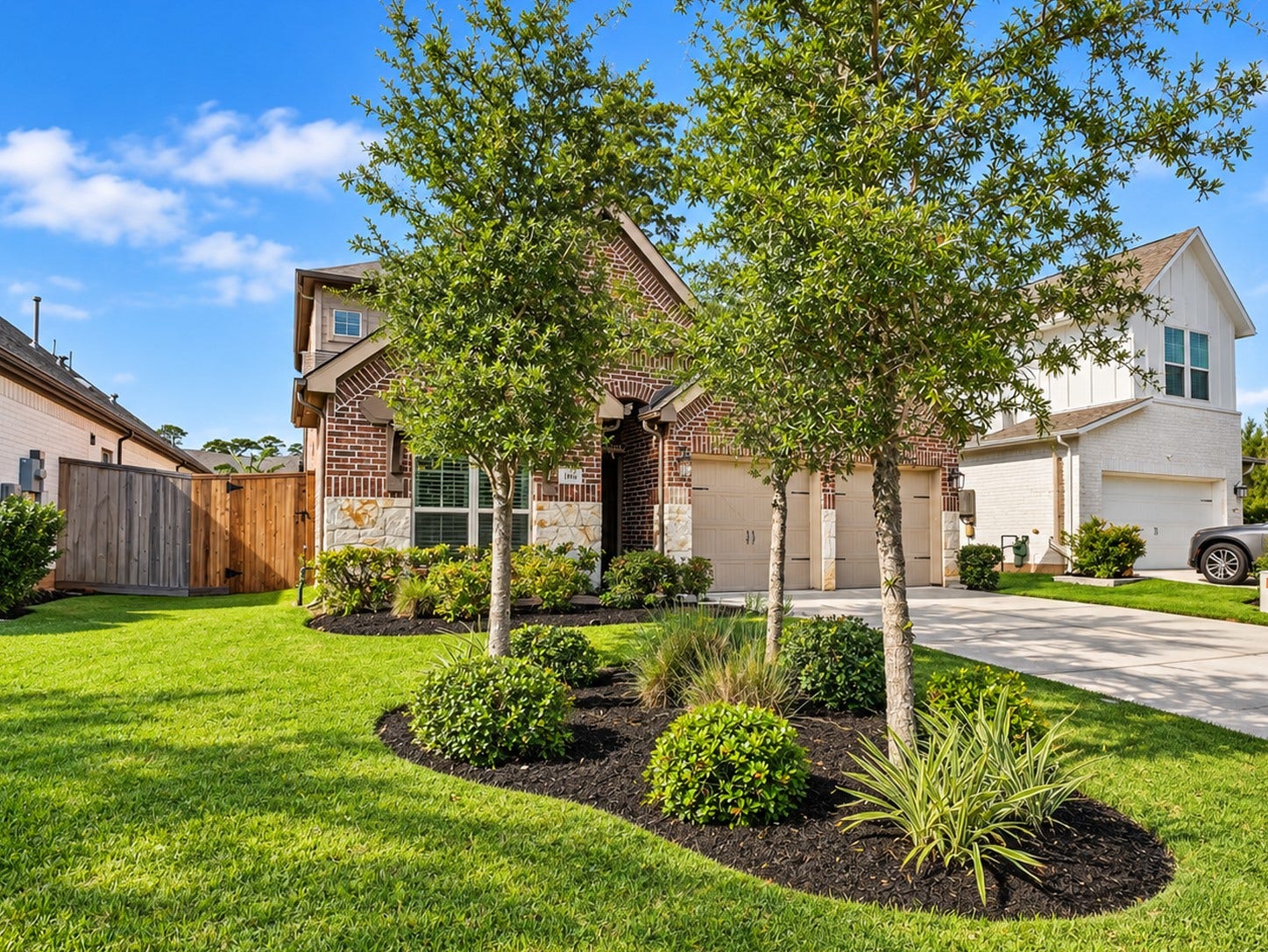 146 Dove Springs Court, Conroe, TX 77304 Beautifully landscaped front yard and inviting curb appeal welcome you home to this move-in ready home.