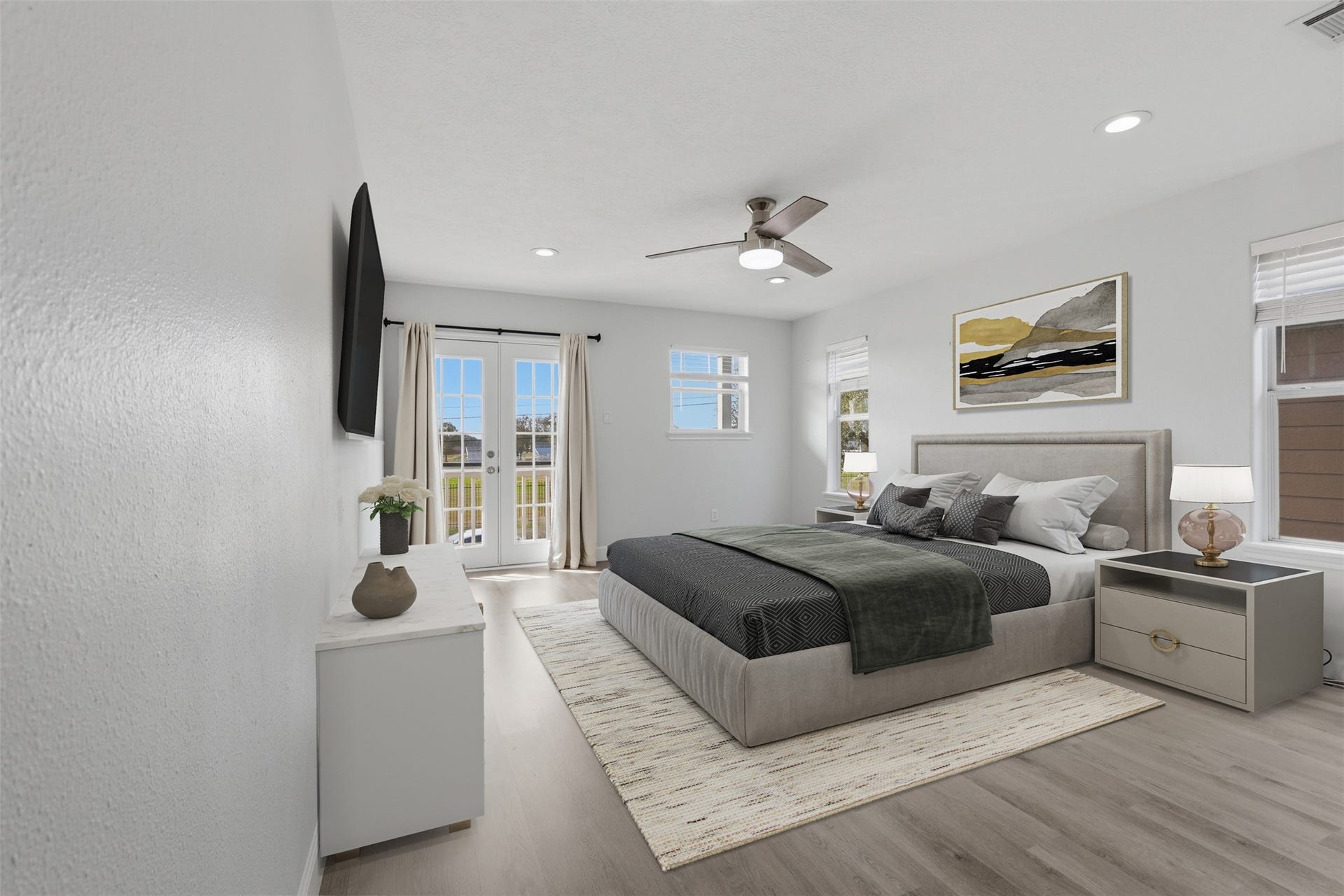9026 Mcgallion Road, Houston, TX 77022 Virtually Staged Primary Bedroom