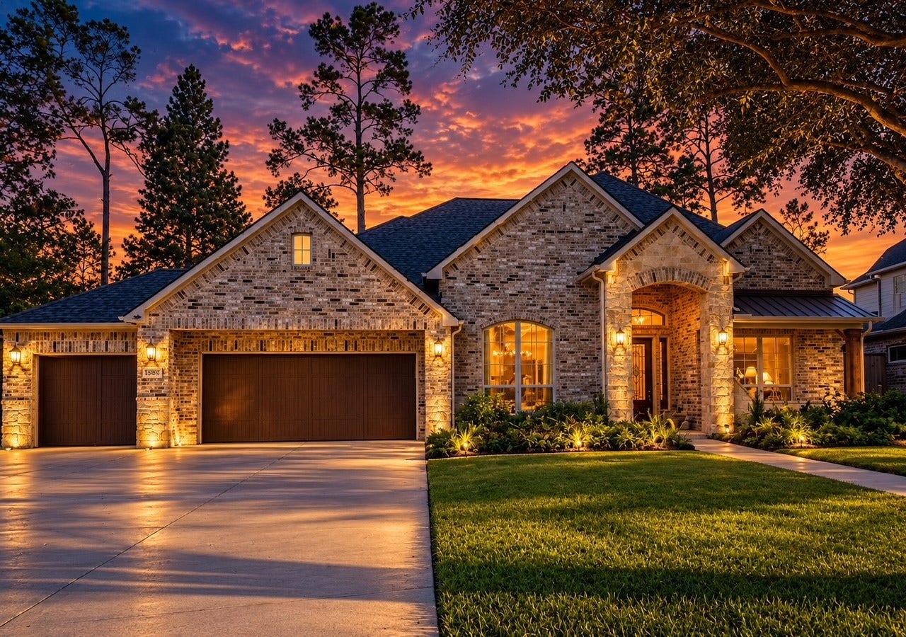 13807 Oak Fair Bend, Cypress, TX 77429 Sought after 3 car garage one story w/ a pool oasis...Built by renowned J. Patrick Homes, this stunning semi-custom meticulously maintained luxury residence makes an unforgettable first impression