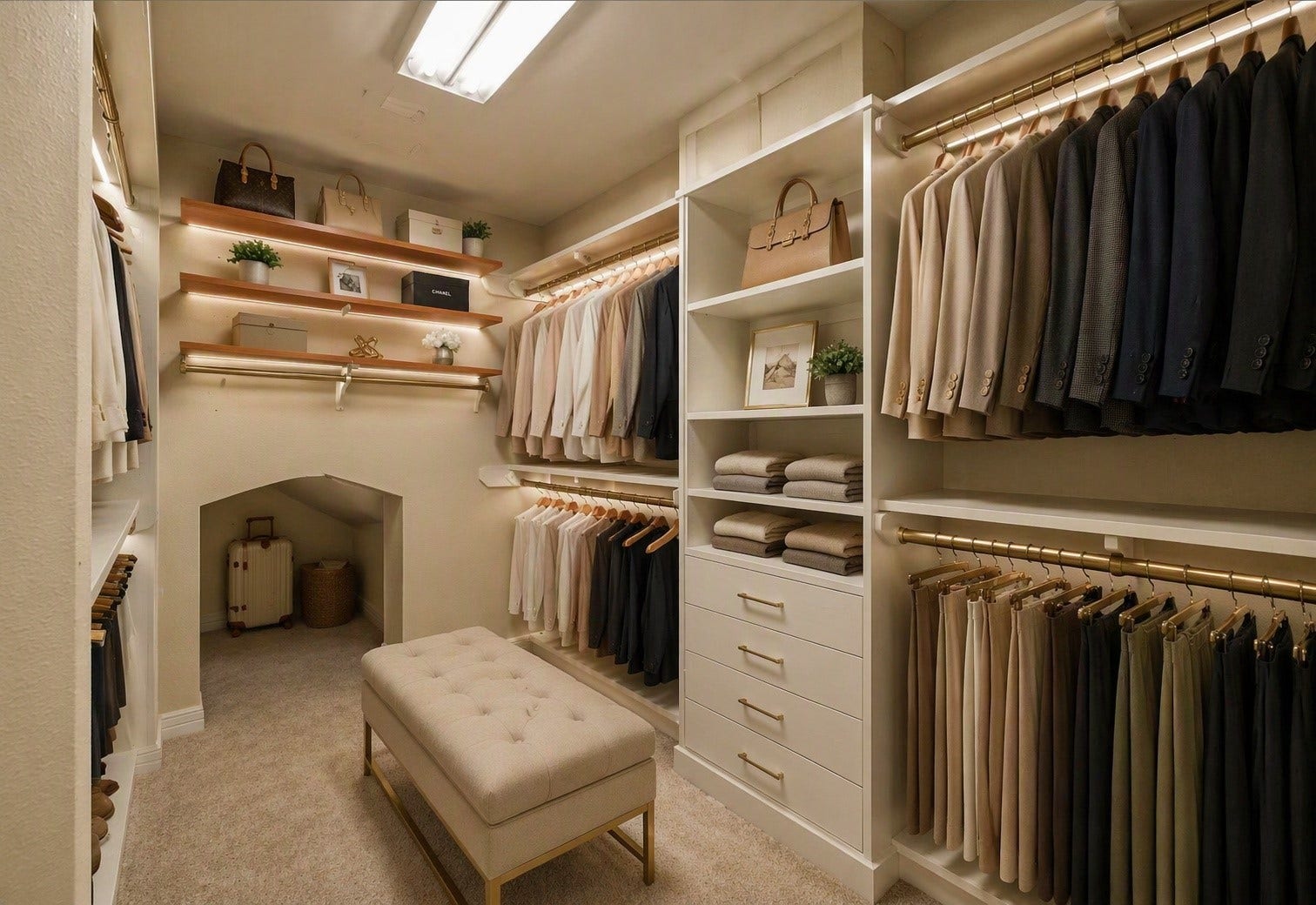 21603 Statfield Glen, Katy, TX 77450 Large primary closet with a storage space.