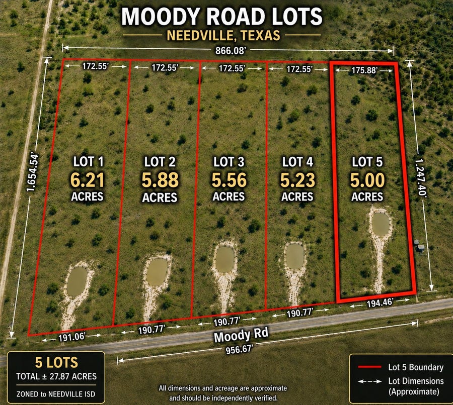 Property photo for 13550 Moody Road, Needville, TX