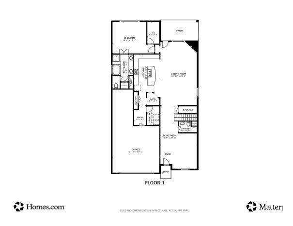 30218 Creekside Drive, Brookshire, TX 77423 First Floor Floor Plan
