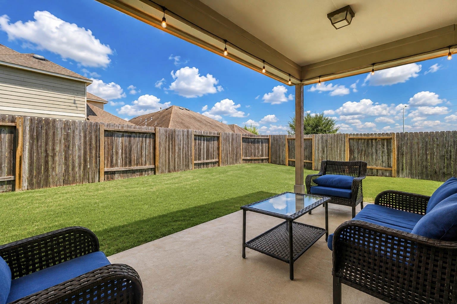 30218 Creekside Drive, Brookshire, TX 77423 Relax and enjoy your backyard with neighbors, family and friends.