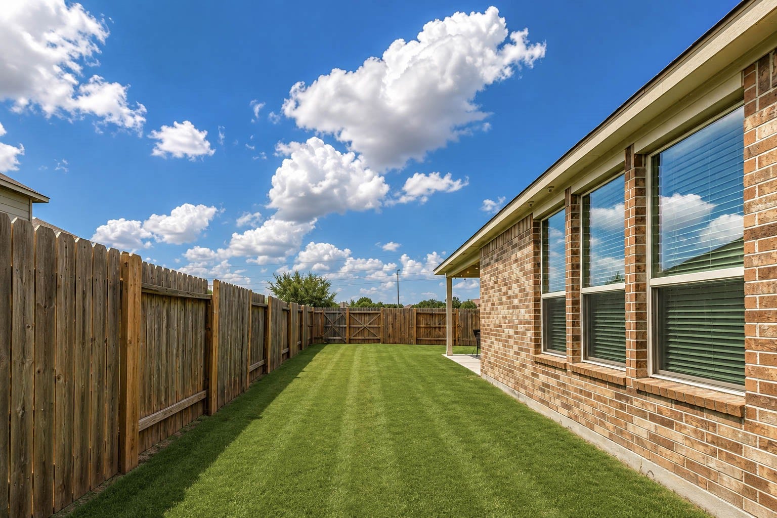 30218 Creekside Drive, Brookshire, TX 77423 The side yard is perfect for gardens, putt-putt, dogs and children. Imagine the possibilities!