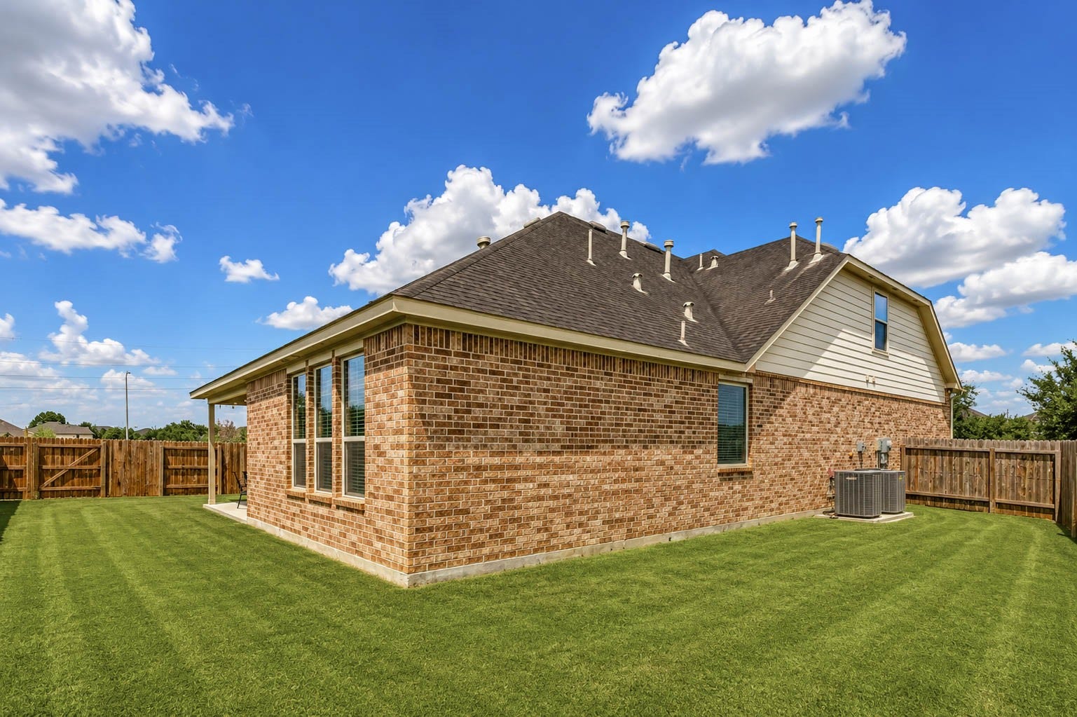 30218 Creekside Drive, Brookshire, TX 77423 Brick surrounds the first floor of this home, which was an upgrade when built.