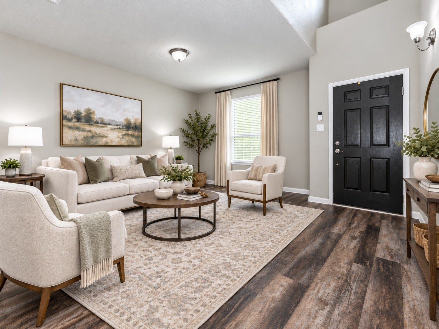 30218 Creekside Drive, Brookshire, TX 77423 As you enter the home, you are welcomed by a large room that can be utilized as an office, formal sitting area or a formal dining room. This room is digitally staged.
