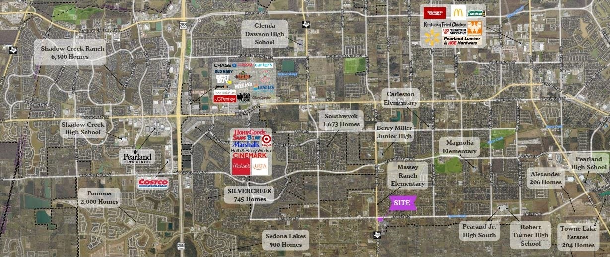 0 Bailey Rd / Masters Road, Pearland, TX 77584 Labeled map