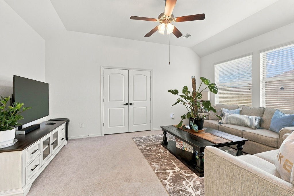 9918 Hubble Drive, Iowa Colony, TX 77583 Game/Flex room leading to Media Room.