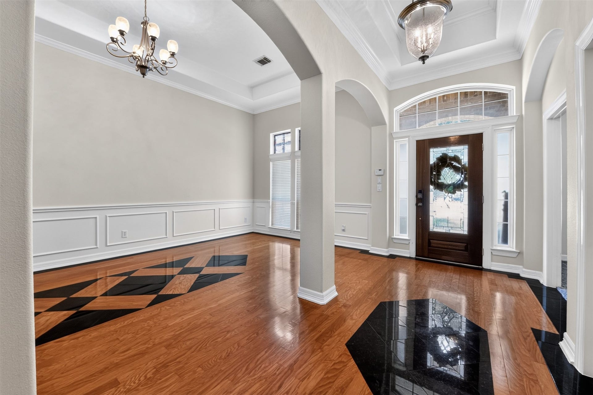 12009 Cedar Creek Drive, Pearland, TX 77584 Another look at this impressive foyer with lots of natural lighting.