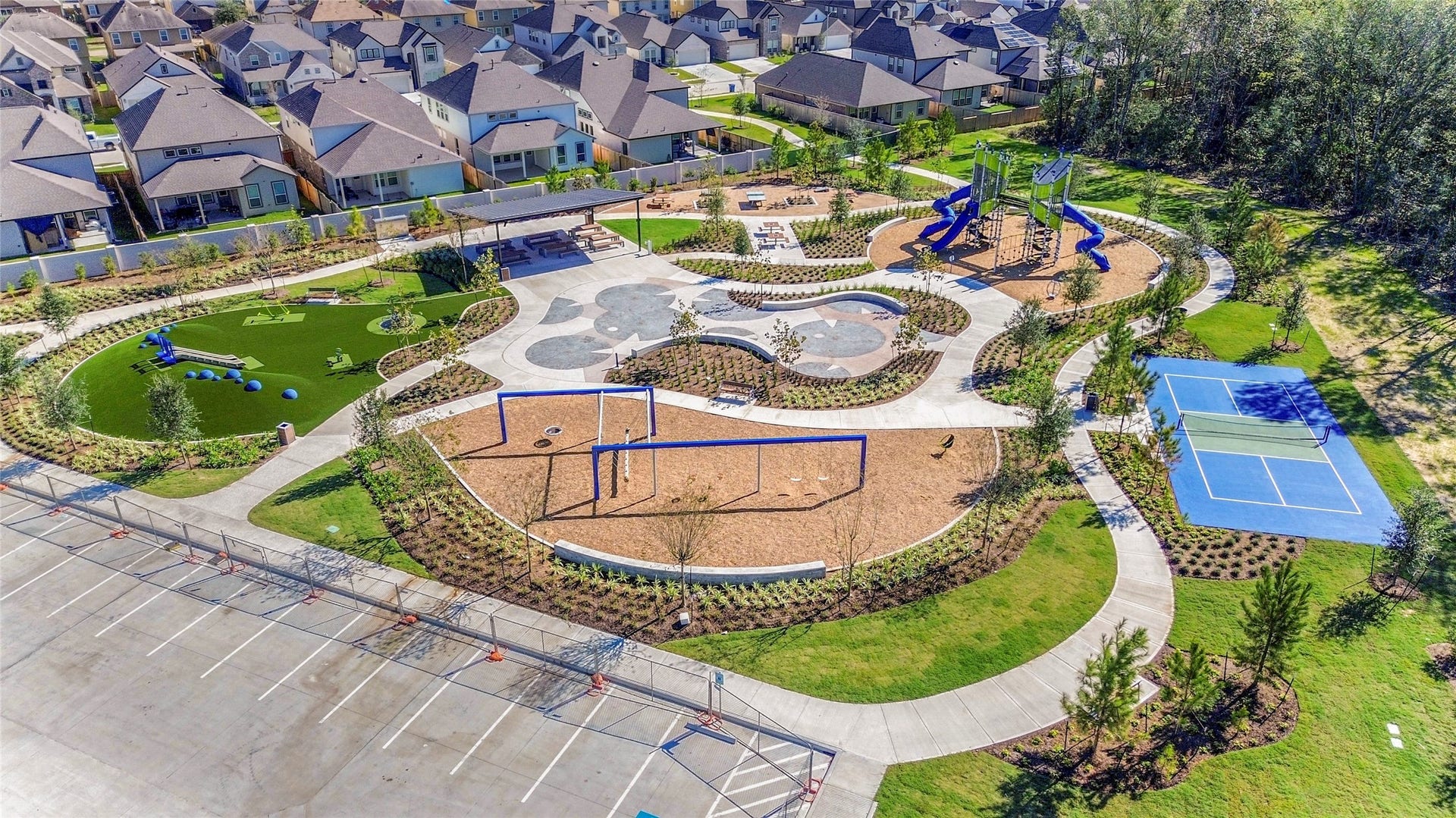 Sheldon Ridge Community Park under construction. Streets away from subject property.