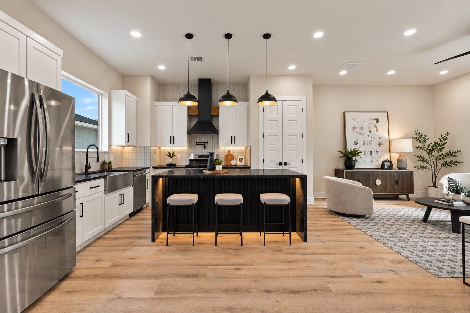 4717 Branch Street, Houston, TX 77021 Effortless host layout cook, chat, and entertain seamlessly with open sightlines straight into the living hall.