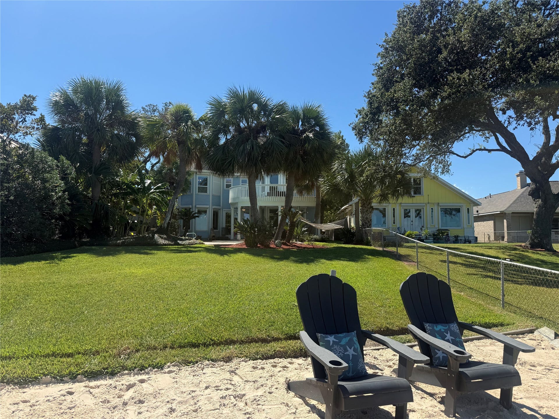 4715 W Bayshore Drive, Bacliff, TX 77518 View of the home from the beach.