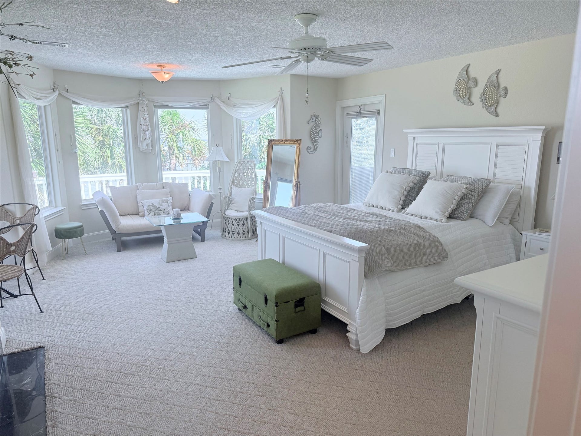 4715 W Bayshore Drive, Bacliff, TX 77518 Primary bedroom has extra sitting area.