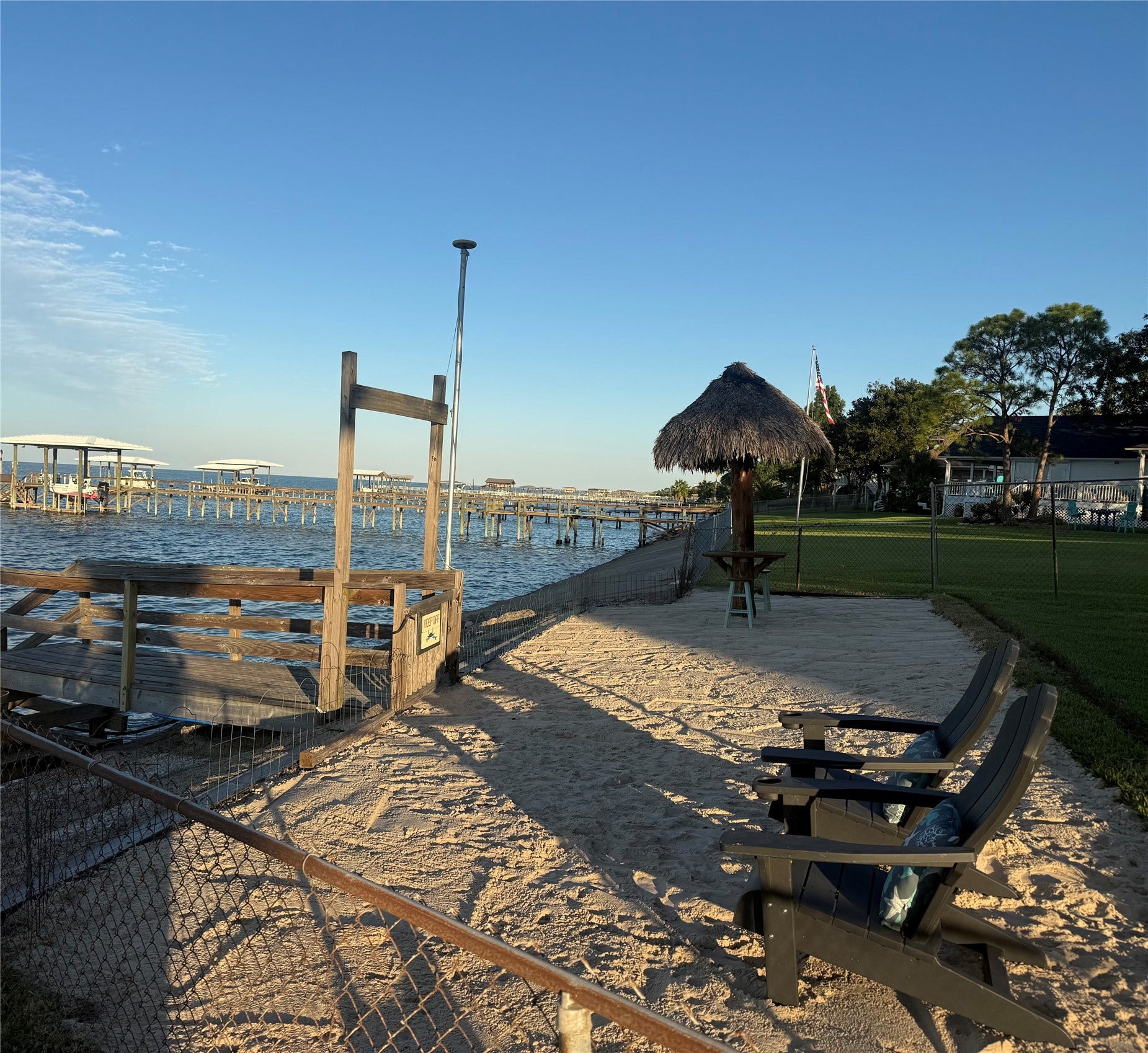 4715 W Bayshore Drive, Bacliff, TX 77518 Your very own private beach.
