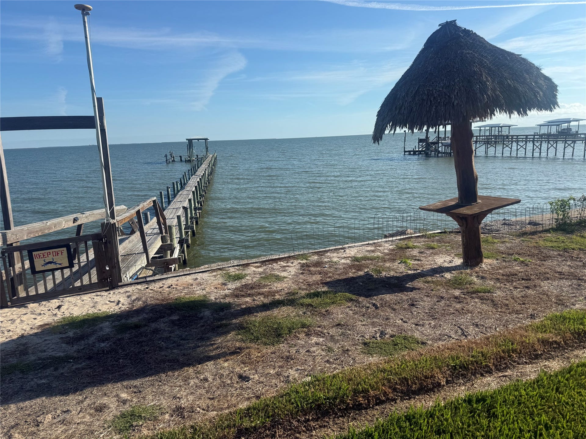 4715 W Bayshore Drive, Bacliff, TX 77518 Your very own Palapa on the beach.View of beau