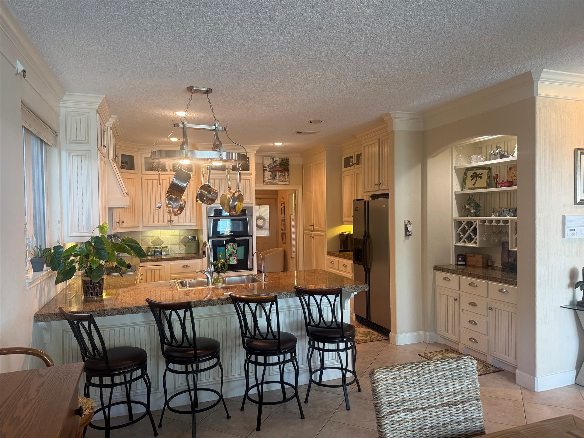 4715 W Bayshore Drive, Bacliff, TX 77518 Island off the kitchen with room for barstools.