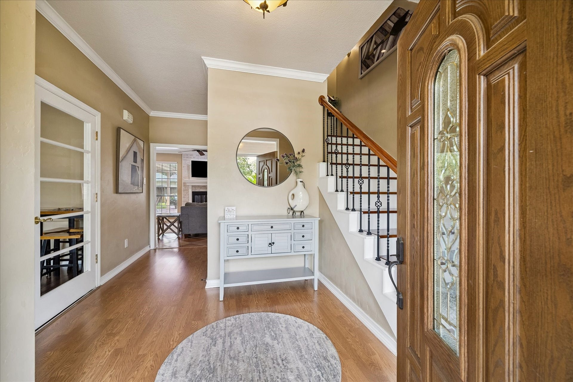 2919 Forest Garden Drive, Kingwood, TX 77345 Solid surface flooring throughout the home. NO CARPET!