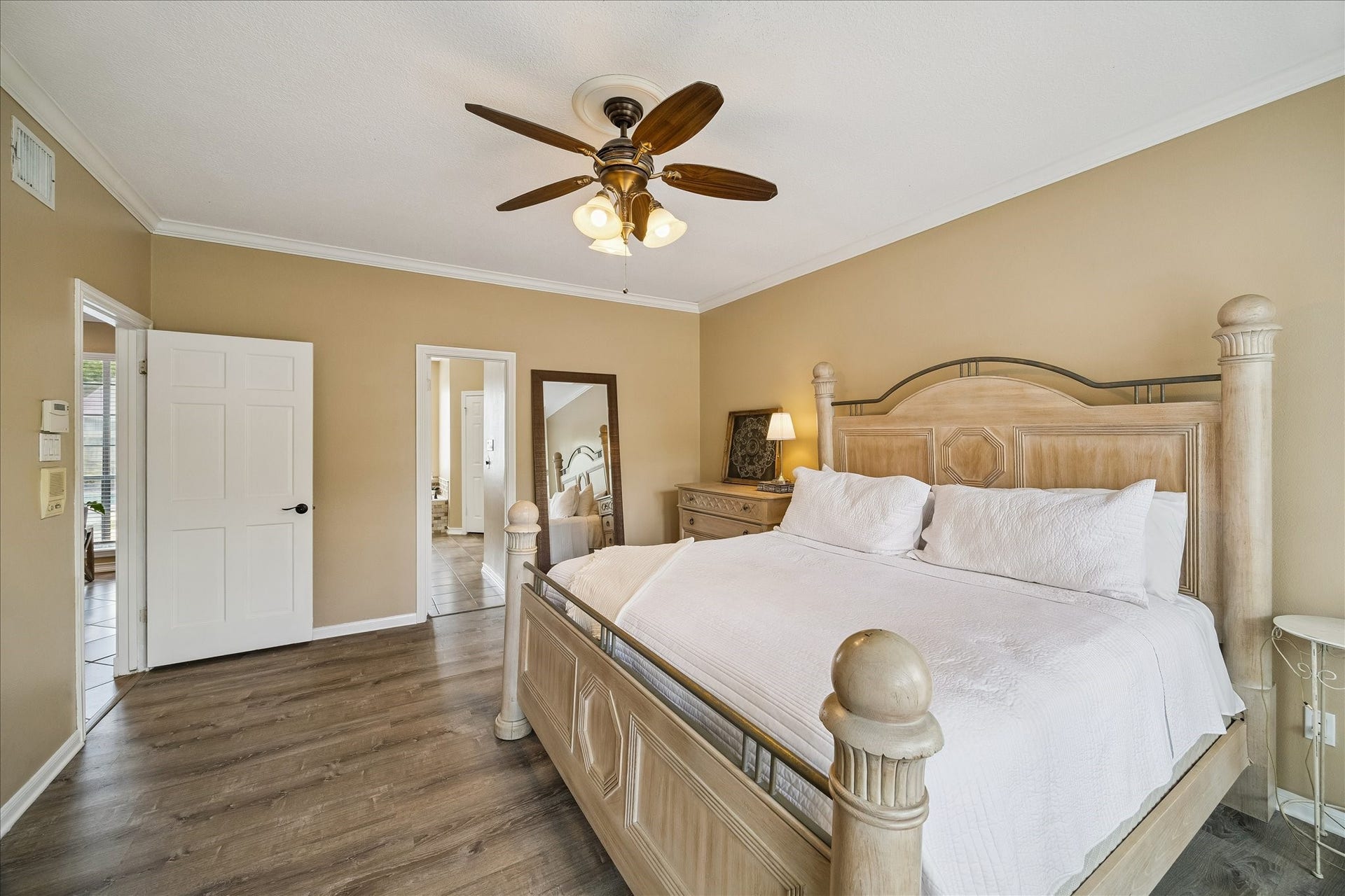 2919 Forest Garden Drive, Kingwood, TX 77345 Very large Primary bedroom filled with light!